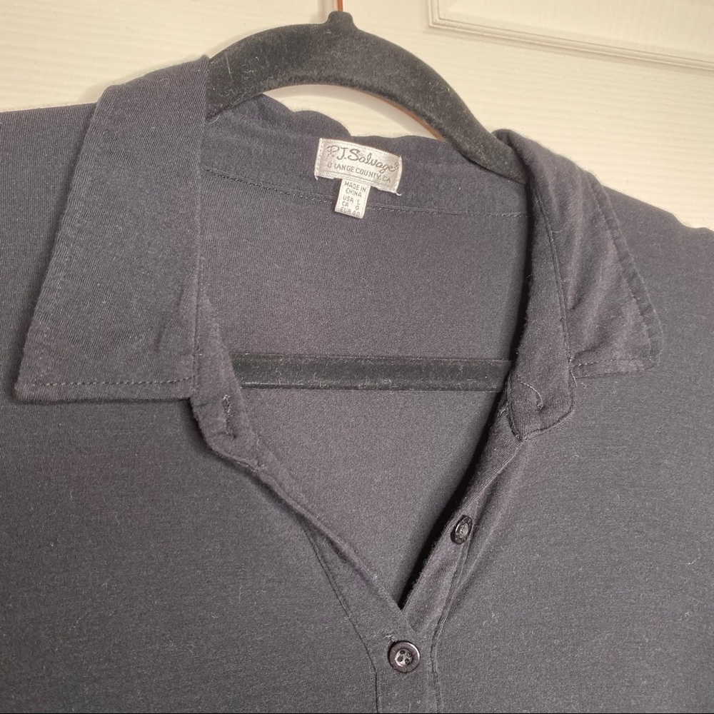 PJ Salvage Modal Basics Nightshirt in Black Size Medium - Picture 3 of 8